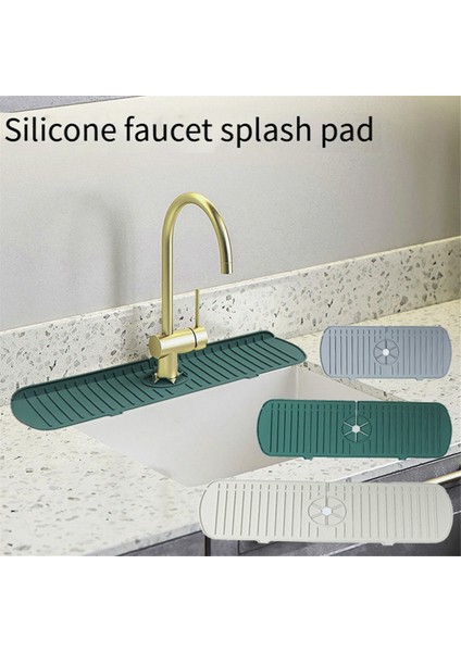 Mutfak Silikon Drenaj Pedi Banyo Musluğu Damlama Matı Lavabo Lavabo Sıçrama Geçirmez Drenaj Pedi Masa Yeşil M (Yurt Dışından) modelleri