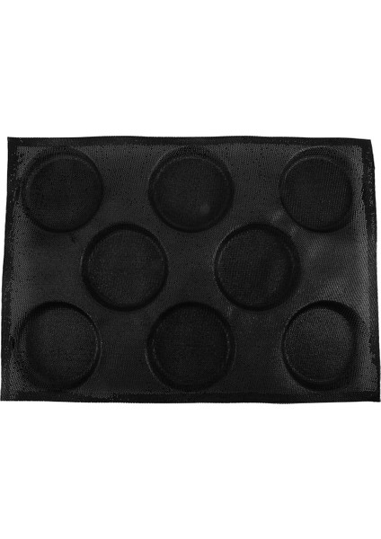 Pişirme Için 8 Delikli Hamburger Çörek Kalıpları Pişirme Için Silikon Ekmek Kalıpları Yapışmaz Delikli Pişirme Kalıpları (Yurt Dışından)