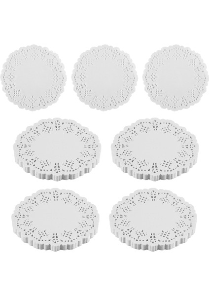 Dantel Dantel Kağıt 100 Adet, 4,5 Inç Dekoratif Yuvarlak Amerikan Servis Altlıkları, Pasta Kaplamaları, Tatlılar, Fırınlanmış Lezzetler, Sofra Takımı Sergileme (Yurt Dışından)