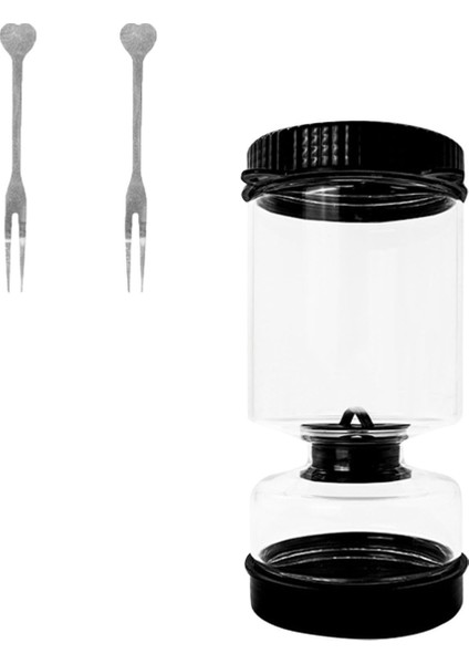 34 Onsluk, Kapaklı ve Iki Küçük Çatallı Filtreli Turşu Kavanozu - Sızdırmaz Contalı Cam Turşu Kabı (Yurt Dışından)