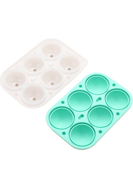 Gıda Sınıfı Silikon Hunisiz Kolay Kalıptan Çıkarılabilen Yaz Viskisi Buz Topu Kare Buz Kalıbı Eser Yeşil (Yurt Dışından)
