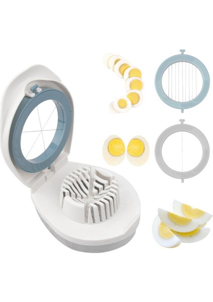 3'ü 1 Arada Çok Işlevli Yumurta Dilimleyici Yumurta Kesici Paslanmaz Çelik Bıçaklar ve Yumurta Dilimleyici Için Saklama Kutusu (Yurt Dışından) modelleri