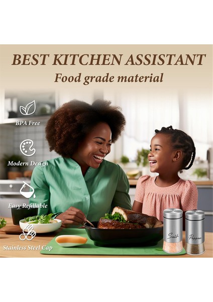 Mutfak Aletleri, Pişirme Baharat Dağıtıcısı ve Paslanmaz Çelik Kapaklı Tuz ve Biberlik Seti-B (Yurt Dışından) fiyatları