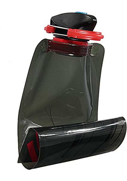 Adet 700 ml Katlanabilir Yeniden Kullanılabilir Su Torbası Içecek Şişesi Bpa Içermez Bisiklet Şişesi Siyah (Yurt Dışından) modelleri