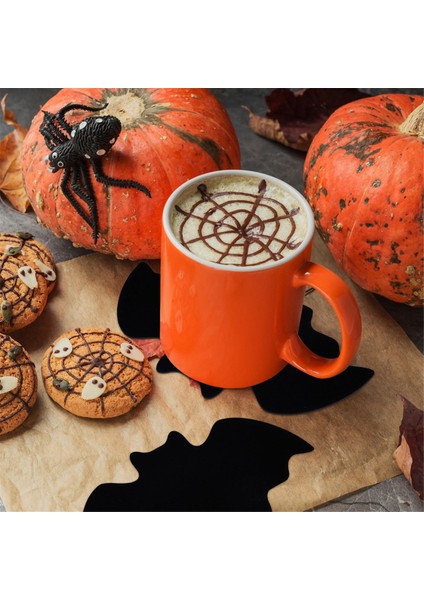 Adet Cadılar Bayramı Yarasa Örümcek Akrilik Bardak Altlıkları Isı Yalıtım Bardak Altlıkları Cadılar Bayramı Mutfak Dekorasyon Malzemeleri (Yurt Dışından) modelleri