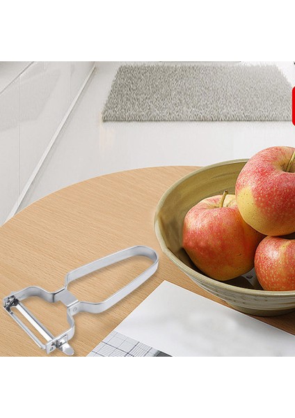 2'si 1 Arada Meyve ve Sebze Dilimleyici, Planya, Patates Havuç Öğütücü, Mutfak Aleti, U Şeklinde Saplı Soyucu, Gümüş 430 Paslanmaz Çelik (Yurt Dışından) modelleri