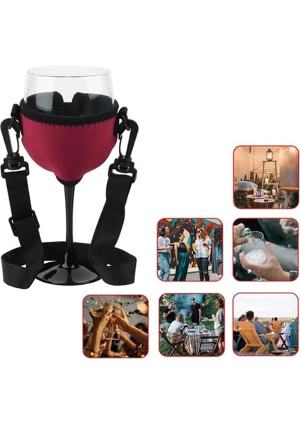 4 Adet Taşınabilir Şarap Kadehi Tutucu Askısı Şarap Askısı Boyunduruğu Bardak Tutucu Desteği Boyun Askısı Doğum Günü Kokteyl Araçları Için C (Yurt Dışından) fiyatları