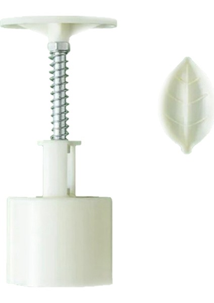 Ay Kek Kalıbı Plastik Ay Kek Kalıbı Kurabiye Kesici Yaprak Damgalı El Pres Pistonlu Hamur Işi Yeniden Kullanılabilir Pişirme Dekor Araçları (Yurt Dışından)