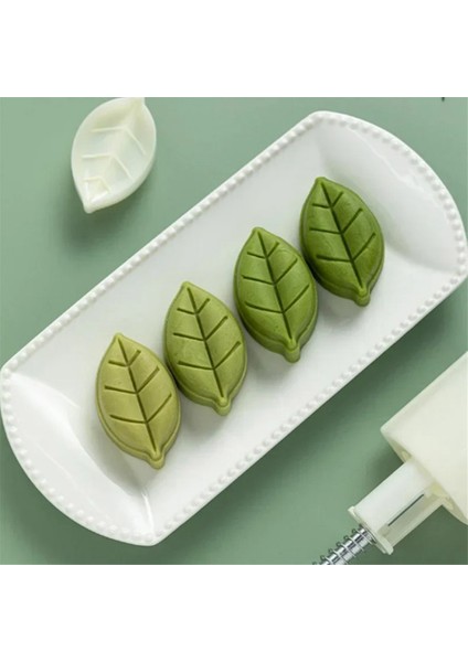 Ay Kek Kalıbı Plastik Ay Kek Kalıbı Kurabiye Kesici Yaprak Damgalı El Pres Pistonlu Hamur Işi Yeniden Kullanılabilir Pişirme Dekor Araçları (Yurt Dışından) fırsatları