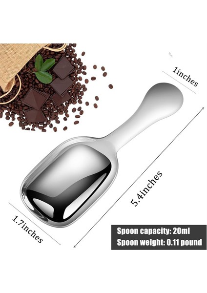 Paslanmaz Çelik Kahve Kepçesi, Öğütülmüş Kahve Ölçü Kepçesi Seti, Çekirdek Espresso Süt Tozu Çay Kısa Saplı Kepçe (Yurt Dışından) fiyatları