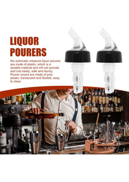 Parça Otomatik Ölçülü Şişe Dökücü, Kuyruklu ve Yakalı Ağızlı Şişe Dökücü, 1 Oz/ 30 ml Likör Şişe Dökücüler (Yurt Dışından) indirimleri