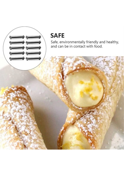 30 Adet Brioche Çörekler Brioche Ekmeği Cannoli Tüpleri Paslanmaz Çelik Cannoli Kalıpları Yapışmaz Krem Boynuz Danimarka Pasta Kalıbı (Yurt Dışından) fırsatları