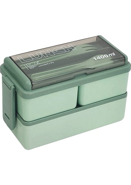 Yetişkinler ve Çocuklar Için Bento Öğle Yemeği Kutusu, Sızdırmaz Yemek Hazırlama Porsiyon Kontrol Kutuları, Bölmeli Ince Kap Stili (Yurt Dışından)