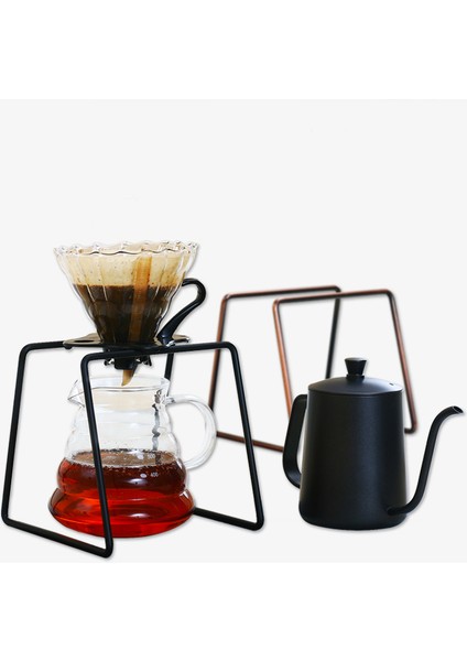 Filtre Bardak Tutucu Raf Geometrisi Kahve Damlatıcı Standı V60 Damlama Metal Özel Çerçeve Barista Bronz (Yurt Dışından) modelleri