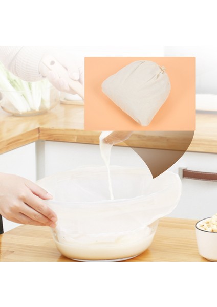 2'li Paket Organik Yeniden Kullanılabilir Soğuk Kahve Demleme Filtresi Çantası, 12 Inç Şarap Demleme Filtreleri Çevre Dostu Ağ Pamuklu Filtre (Yurt Dışından) fırsatları