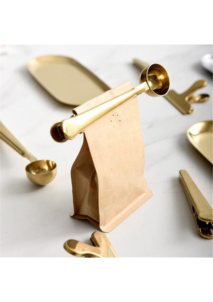 2'si 1 Arada Kahve Kaşığı, Kahve Tozu Ölçü Kaşığı, Sızdırmazlık Klipsli Çay Süt Tozu Kaşığı, Kahve Aksesuarları, Gül Altın (Yurt Dışından) fiyatları