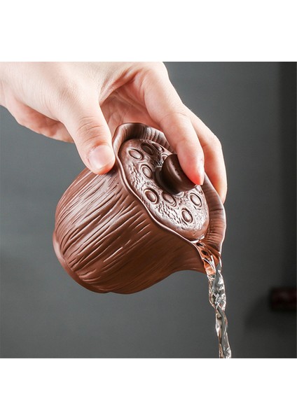 200 ml Otantik Mor Kil Çaydanlık Gaiwan Sıcaklığa Dayanıklı Taşınabilir Çay Seti El Yapımı Filtre Güzellik Çay Demliği Turuncu ve Kırmızı (Yurt Dışından) fiyatları