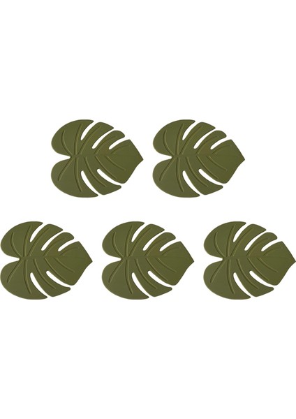 Silikon Bardak Altlığı Yaprak Şeklinde Yalıtım Pedi Masa Matı Yemek Masası Dekorasyonu Için Bardak Altlığı Sıcak Içecek Tutucu (Yurt Dışından)