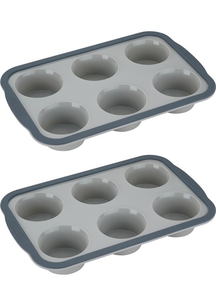 Kendin Yap Silikon Kek Kalıbı Pişirme Kalıbı Yapışmaz Kek Kalıbı Dayanıklı Pişirme Kalıbı Kalıptan Çıkarılması Kolay Temizlenebilir 2 Adet (Yurt Dışından)