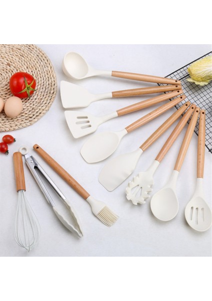 Şef Silikon Mutfak Gereçleri Seti, 34 Parçalı Isıya Dayanıklı Mutfak Aletleri ve Rende Krem Beyazı (Yurt Dışından) fiyatları