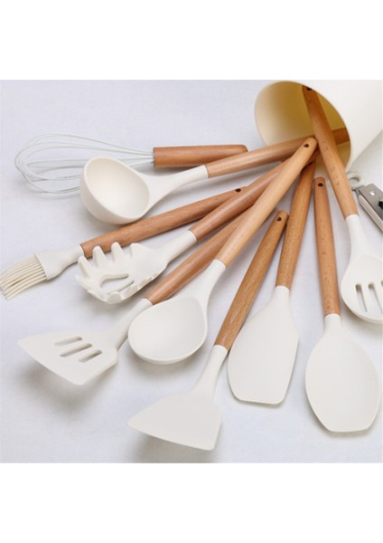 Şef Silikon Mutfak Gereçleri Seti, 34 Parçalı Isıya Dayanıklı Mutfak Aletleri ve Rende Krem Beyazı (Yurt Dışından) modelleri