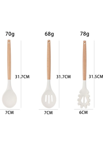 Şef Silikon Mutfak Gereçleri Seti, 34 Parçalı Isıya Dayanıklı Mutfak Aletleri ve Rende Krem Beyazı (Yurt Dışından) fırsatları