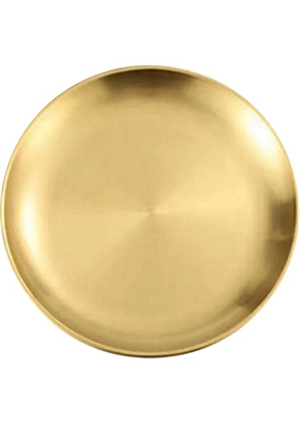 Paslanmaz Çelik Yuvarlak Tabak Kamp Yemekleri Paslanmaz Istiflenebilir Yemek Servis Tabağı 14 cm (Yurt Dışından)