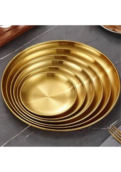 Paslanmaz Çelik Yuvarlak Tabak Kamp Yemekleri Paslanmaz Istiflenebilir Yemek Servis Tabağı 14 cm (Yurt Dışından) fiyatları