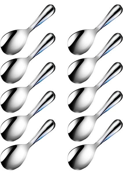 Kaşık Paslanmaz Çelik Pirinç Kaşığı Kalın Yapışmaz Ev Tipi Yapışmaz Pirinç Kaşığı Paslanmaz Çelik Mutfak Eşyaları (Yurt Dışından)