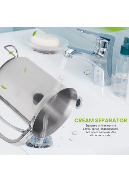 Paslanmaz Çelik Kek Waffle Hamuru Hunisi Krep Dağıtıcı Krema Ayırıcı (Yurt Dışından) indirimleri