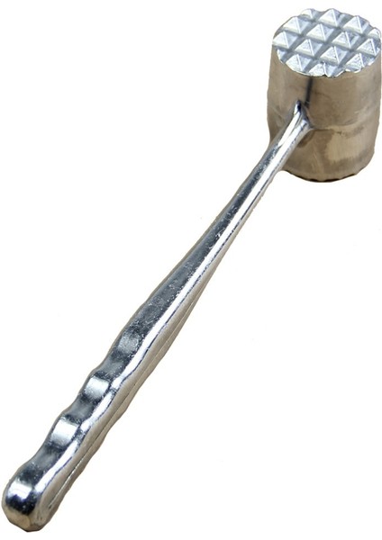 Gümüş Iki Taraflı Alüminyum Yuvarlak Et Çekiç Tokmak Yumuşatıcı Sığır Eti Domuz Eti Tavuk Dövücü Uzunluk 20,5 cm Çap 3,5 cm (Oval) (Yurt Dışından) fiyatları