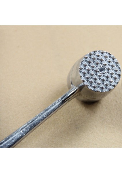 Gümüş Iki Taraflı Alüminyum Yuvarlak Et Çekiç Tokmak Yumuşatıcı Sığır Eti Domuz Eti Tavuk Dövücü Uzunluk 20,5 cm Çap 3,5 cm (Oval) (Yurt Dışından) modelleri