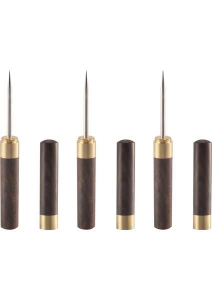 Kamp ve Restoranlar Için Ahşap Saplı ve Güvenlik Kılıflı 3 Adet Paslanmaz Çelik Buz Kıracağı Mutfak Aleti Buz Kıracağı (Yurt Dışından) fiyatları