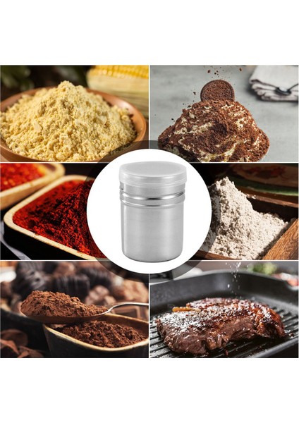 Kapaklı Paslanmaz Çelik Toz Serpintisi, Kakao Tozu Baharat Şişesi, Toz Serpintisi, Baharat Kavanozu Barbekü Aletleri (Yurt Dışından)