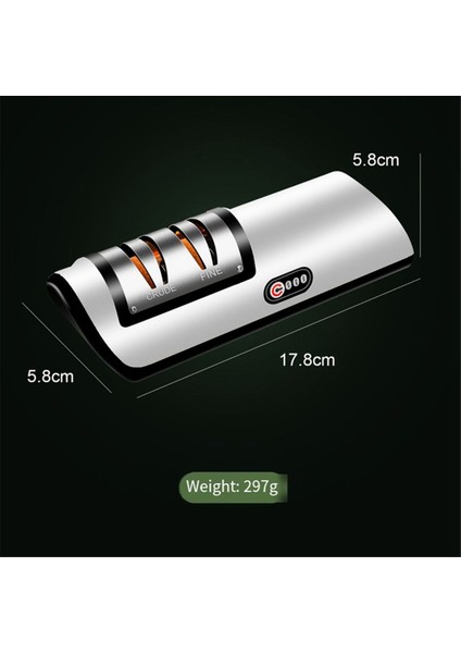 Elektrikli Bıçak Bileyici Otomatik Ayarlanabilir Mutfak Aleti Bıçak Makaslarını Hızlı Bilemek Için Sarı (Yurt Dışından)