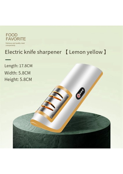 Elektrikli Bıçak Bileyici Otomatik Ayarlanabilir Mutfak Aleti Bıçak Makaslarını Hızlı Bilemek Için Sarı (Yurt Dışından) indirimleri