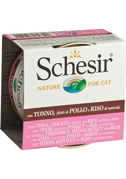 Ton Balıklı Tavuklu Ve Pirinçli Naturel Kedi Konservesi 85gr