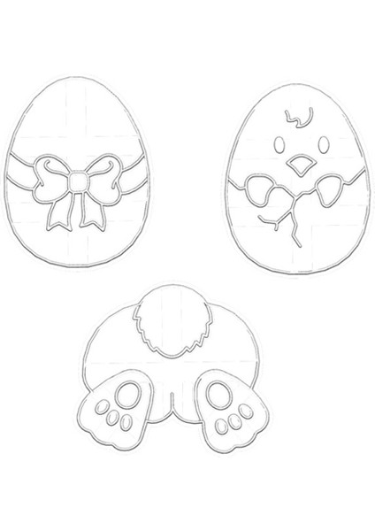 Paskalya Mutfak Pişirme Gereçleri Kurabiye Aletleri Pişirme Aksesuarları Için Karikatür Plastik Pişirme Kalıbı Kurabiye Kalıbı (Yurt Dışından)