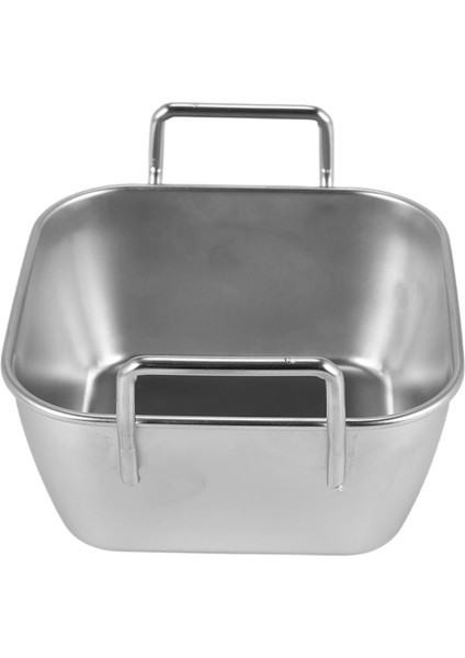 Paslanmaz Çelik Gıda Saklama Tepsisi Çift Kulaklı Kızarmış Tavuk Kare Tabak Atıştırmalık Meyve Tabağı Gıda Sergileme Mutfak Aletleri (Yurt Dışından) modelleri