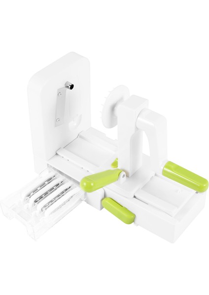 Bıçaklı Sebze Spiral Kesici Katlanır Sebzeli Makarna ve Spagetti Patates Sebze Spiral Kesici Kabak Dilimleyici (Yurt Dışından)