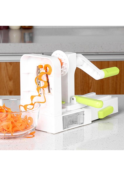 Bıçaklı Sebze Spiral Kesici Katlanır Sebzeli Makarna ve Spagetti Patates Sebze Spiral Kesici Kabak Dilimleyici (Yurt Dışından) fırsatları