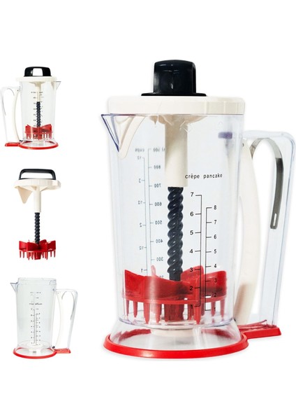 Hamur Karıştırıcı ve Dağıtıcı - Krep Hamur Dağıtıcı - Krep Dağıtıcı - Sıkma Saplı Hamur Dağıtıcı - 900 ml (Yurt Dışından) fiyatları