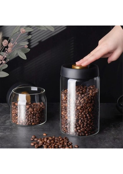 Kahve Çekirdekleri Vakumlu Sızdırmaz Tank Ev Tipi Nem Geçirmez Hava Çıkarma Hava Geçirmez Kap Gıda Saklama Kavanozları, C (Yurt Dışından) fırsatları