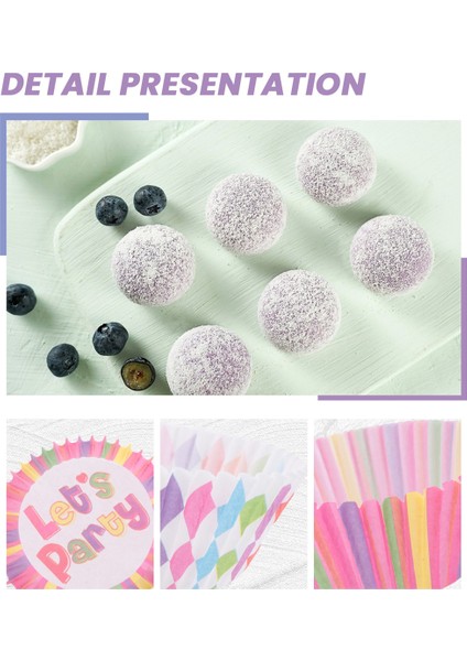 Kek Pişirme Kağıdı Kapları Muffin Kek Kapları Renkli Gökkuşağı Kombinasyonu Tek Kullanımlık Pişirme Kapları Seti Standart Boyut, 400'LÜ Paket (Yurt Dışından) indirimleri