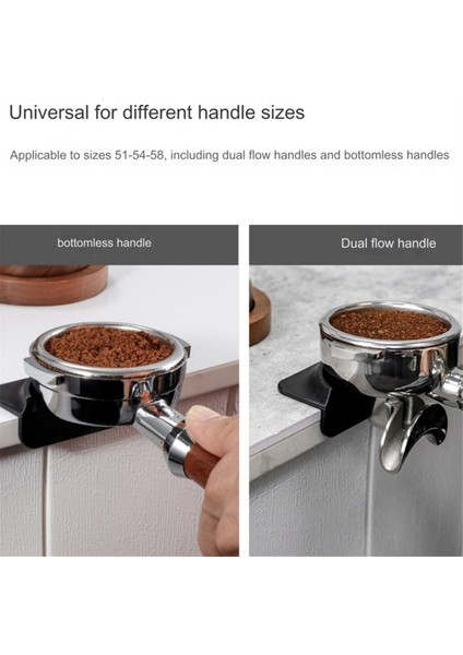 Espresso Kahve Tamperleri Mat Istasyonu Pres Tamper Tutucu Köşe Matı Pedi Silikon Kahve Eşyaları Tamper Barista Aleti Siyah (Yurt Dışından) fırsatları