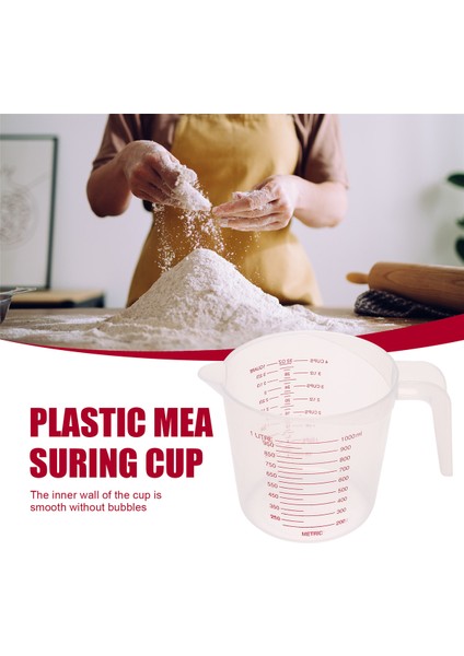 1000 ml Ölçü Kabı Pişirme Aleti Mutfak Aleti Yüksek Kaliteli Plastik Ölçü Kabı Ölçekli Alet Kabı (Yurt Dışından) indirimleri