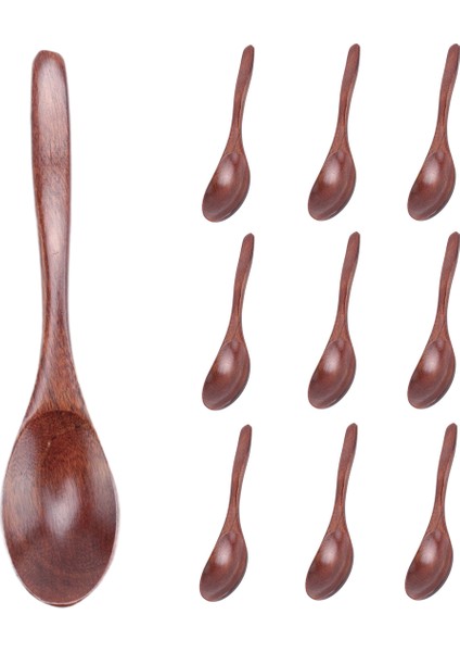 Ahşap Kaşıklar, 10 Parçalı Ahşap Çorba Kaşığı Seti, Uzun Saplı Doğal Ahşap Yemek Kaşıkları, Yemek Karıştırma, Sos Pişirme - 7,3 Inç (Yurt Dışından) modelleri