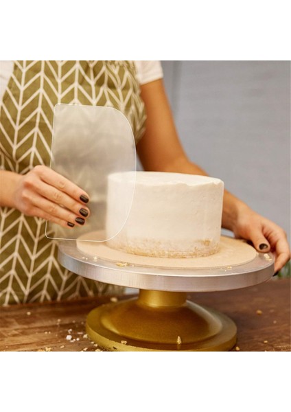 80 Adet Plastik Şeffaf Yumuşak Kazıyıcı Kek Kreması Kazıma Tabağı Pişirme Yuvarlak Kenar Kesici Elastik Pişirme Kazıyıcı (Yurt Dışından) fırsatları