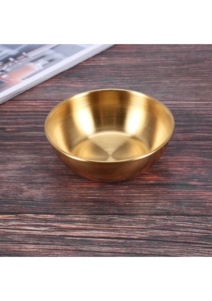 Adet Paslanmaz Çelik Yuvarlak Küçük Tabak Altın Sos Baharat Kabı Ev Restoran Mutfak Soya Sosu Kabı (Yurt Dışından) fırsatları