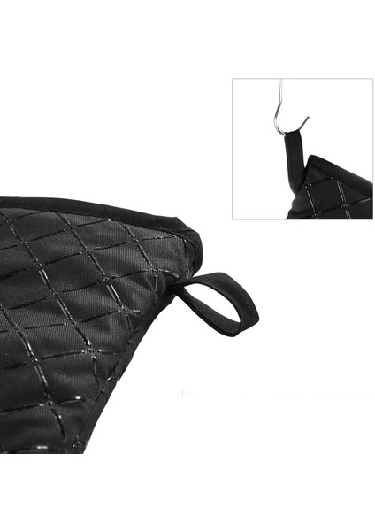 Fırın Eldiveni Kaymaz Mutfak Fırın Eldiveni Isıya Dayanıklı Pişirme Eldiveni Pişirme, Fırınlama, Barbekü Tencere Altlığı, Siyah, 1 Çift (Yurt Dışından) indirimleri